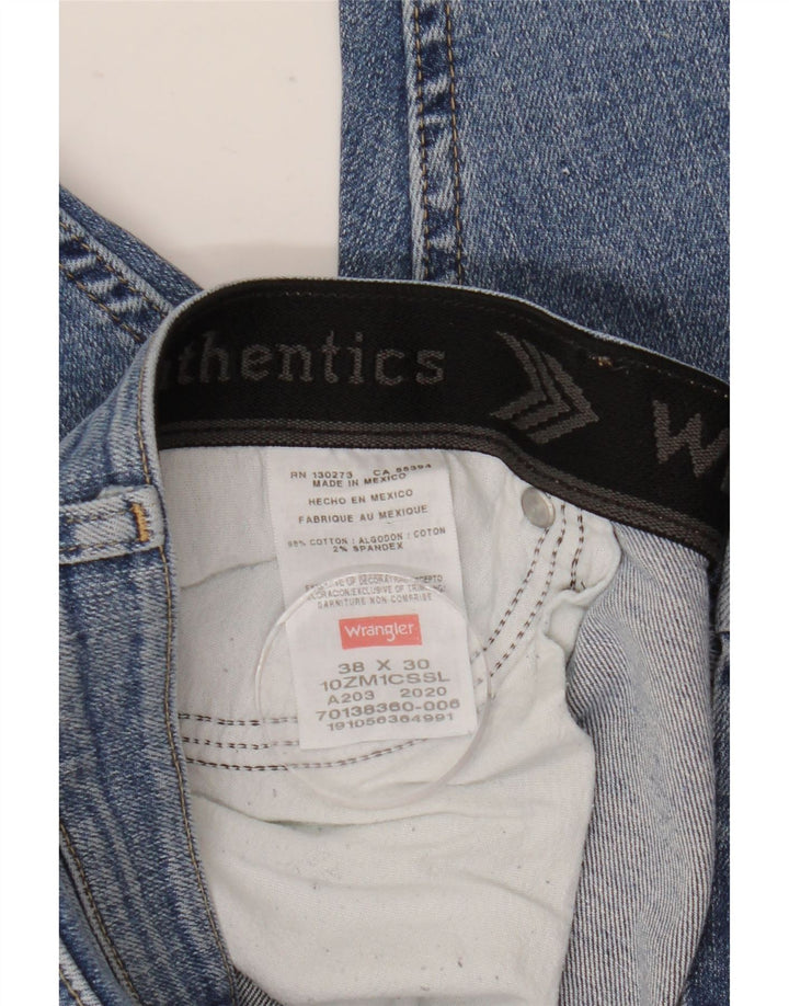 Jeans dritti da uomo Wrangler W38 L30 cotone blu