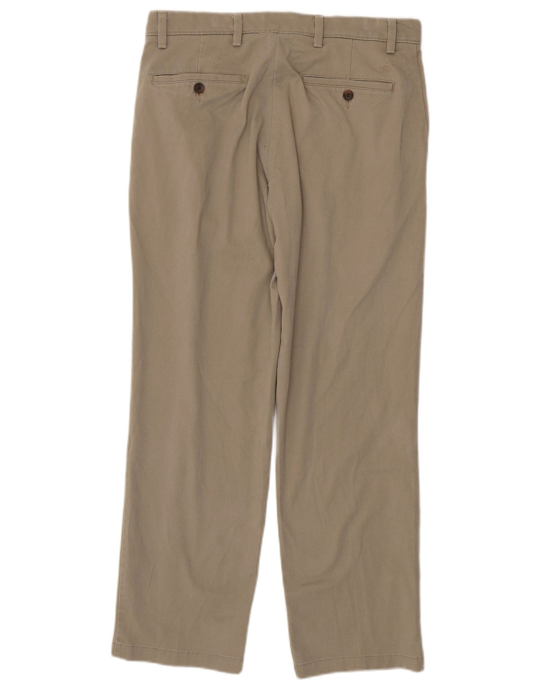 DOCKERS Pantaloni chino da uomo vestibilità classica W32 L30 cotone beige