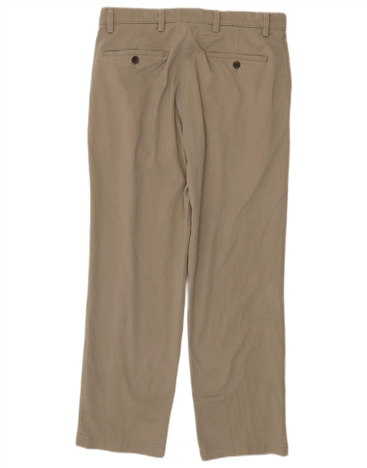 DOCKERS Pantaloni chino da uomo vestibilità classica W32 L30 cotone beige
