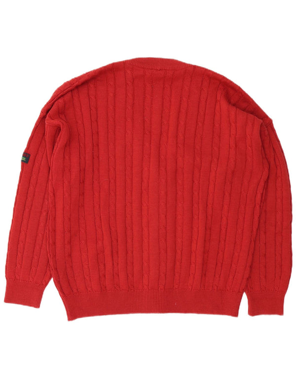 Maglione cardigan da uomo NAVIGARE grande rosso