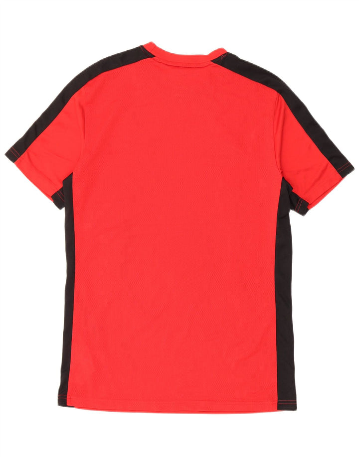 T-shirt Nike da uomo Dri Fit Slim Top in poliestere color block rosso medio