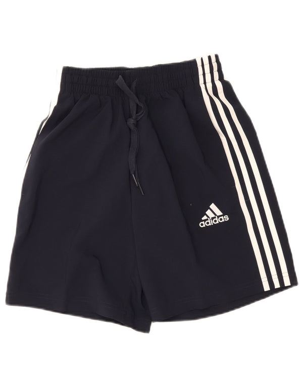 Pantaloncini sportivi Adidas da donna UK 4 XS blu navy poliestere