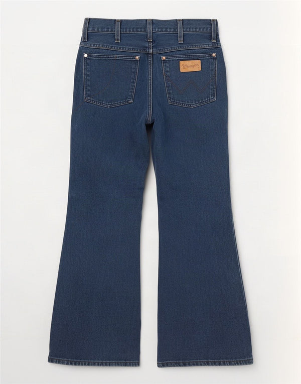 Jeans Wrangler da donna a gamba larga W28 L28 cotone blu navy