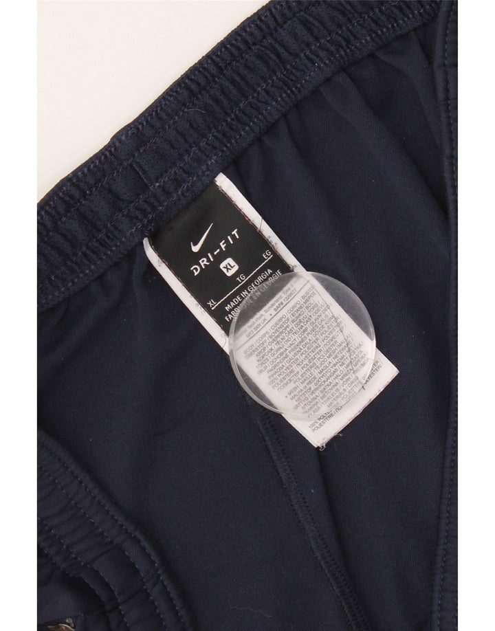 Pantaloni da tuta Nike da uomo XL in poliestere color block blu navy