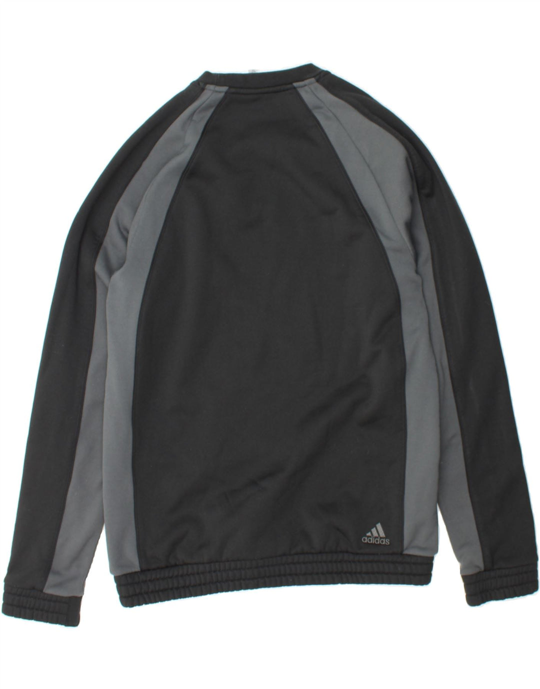 ADIDAS Mens Primegreen Graphic Sweatshirt Jumper Medium Black Colourblock Vintage Adidas and Second-Hand Adidas from Messina Hembry 