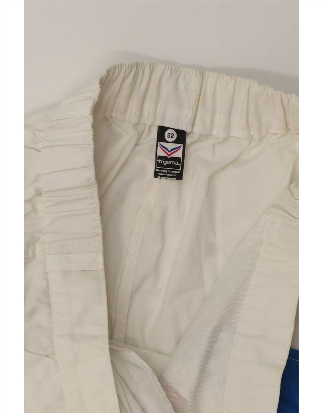 Pantaloncini chino da uomo TRIGEMA IT 52 XL W36 Cotone geometrico bianco
