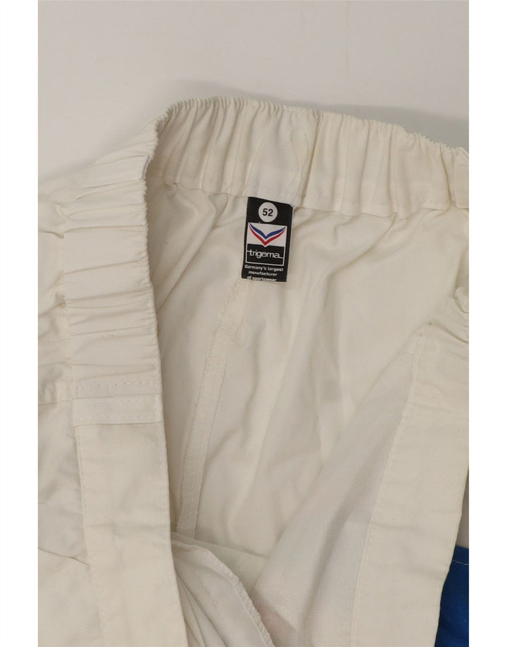 Pantaloncini chino da uomo TRIGEMA IT 52 XL W36 Cotone geometrico bianco