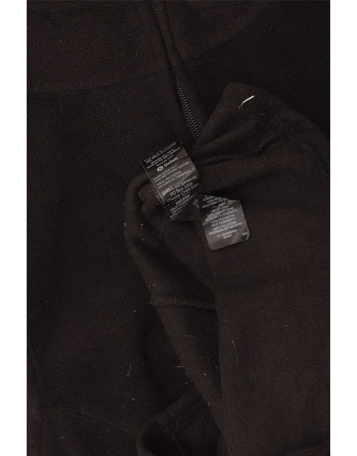 Gilet in pile da donna Marks & Spencer UK 16 grande poliestere nero