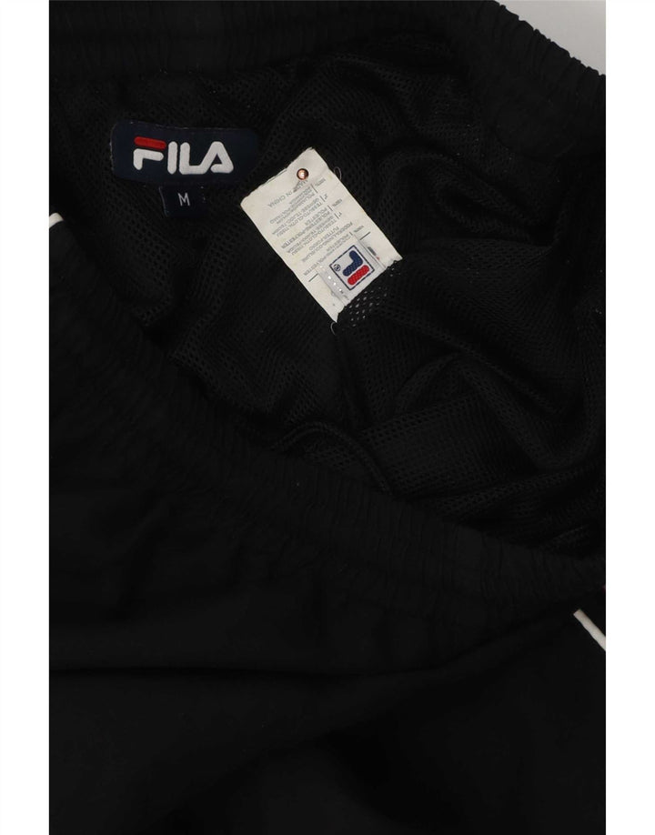 Pantaloni da tuta con grafica da uomo Fila Joggers medio poliestere nero