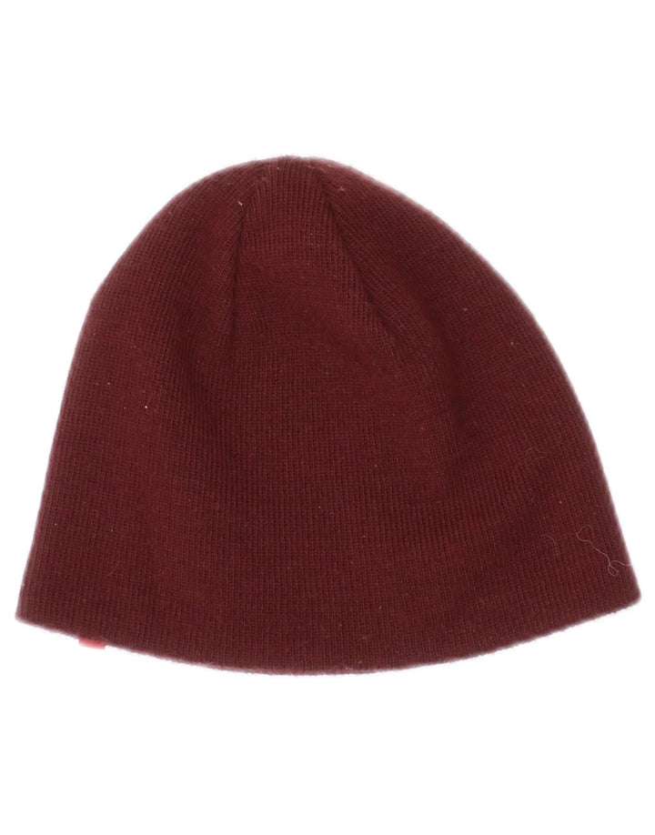 Levi's Womens Beanie Hat Small/Medium Burgundy Acrylic