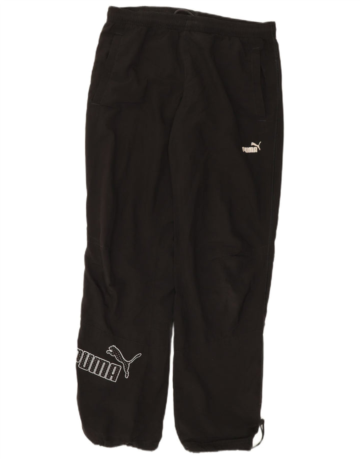 PUMA Mens Graphic Tracksuit Trousers Small  Black