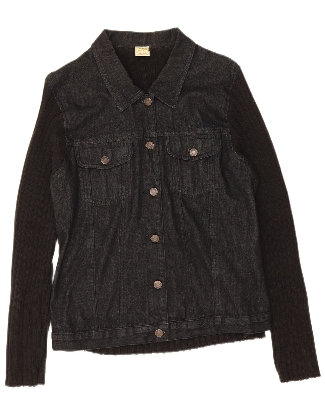Maglione cardigan da donna Marks & Spencer UK 16 grande cotone nero