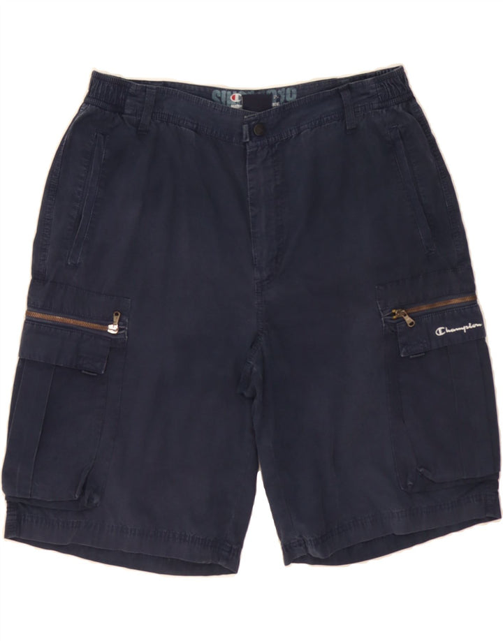 CHAMPION Mens Cargo Shorts 2XL W36 Navy Blue Cotton Vintage Champion and Second-Hand Champion from Messina Hembry 