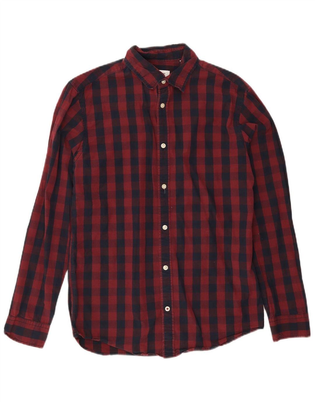 Camicia da uomo Jack & Jones a quadretti bordeaux medio
