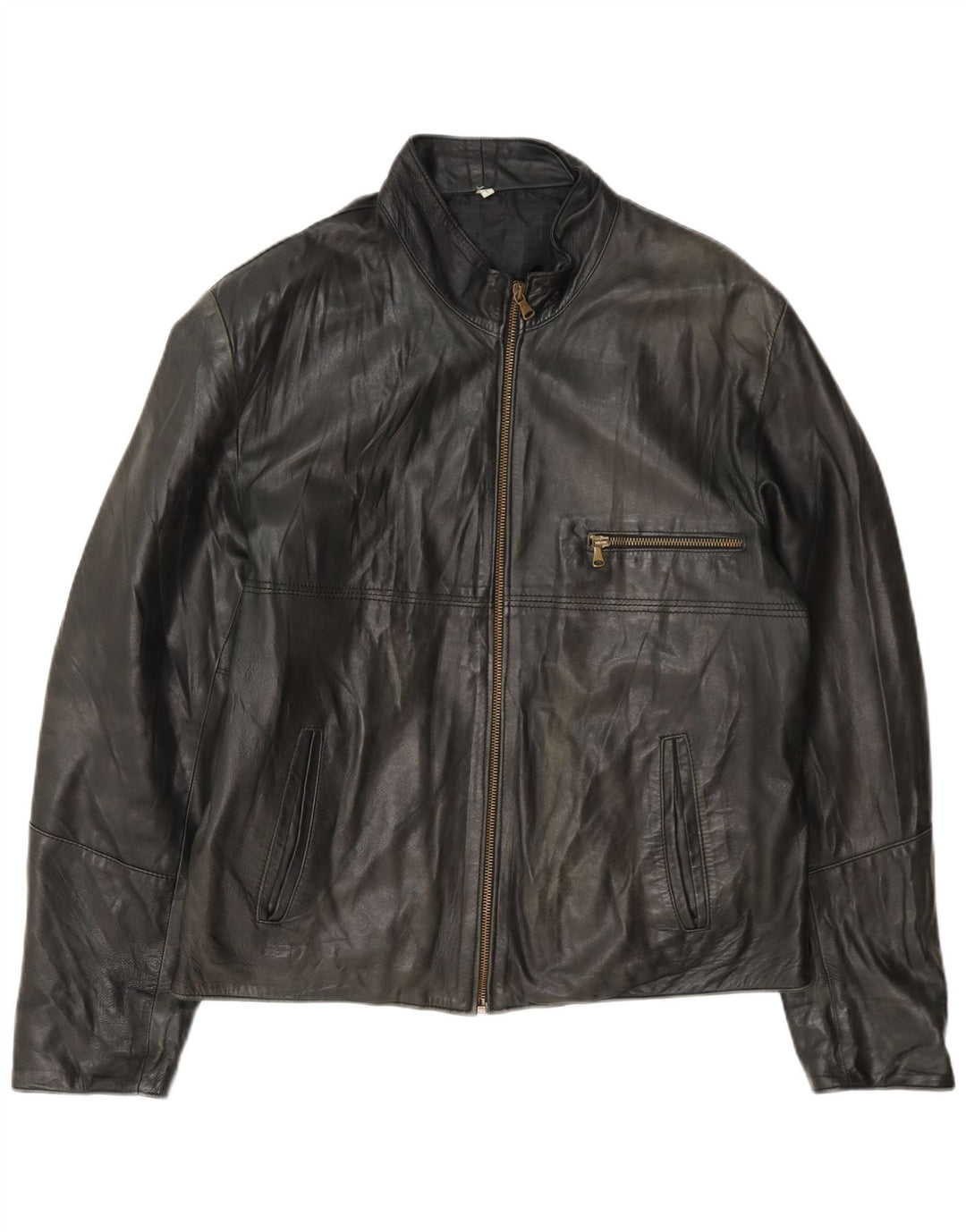 Giacca in pelle da uomo Bulli E Pupe UK 40 grande nera