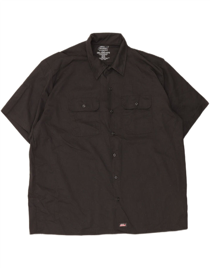 Camicia a maniche corte da uomo Dickies 2XL poliestere nero