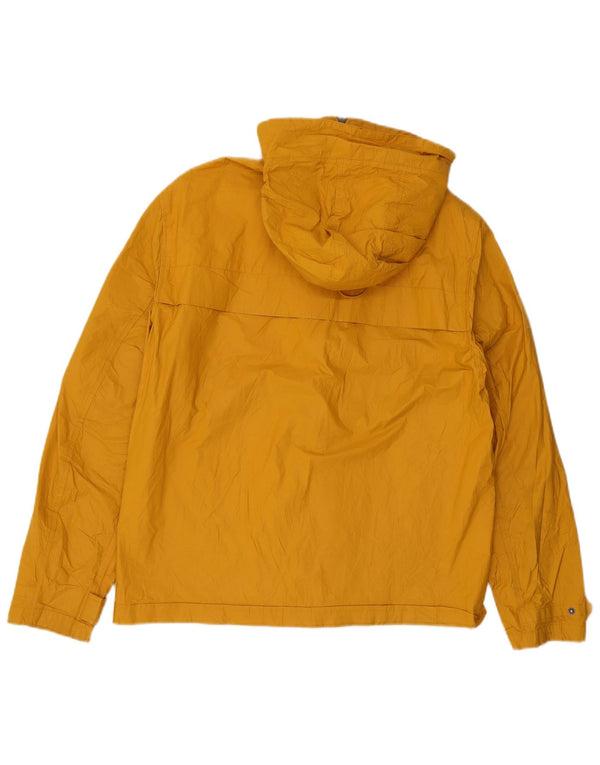 Giacca antipioggia con cappuccio da uomo Pretty Green UK 40 Large Giallo
