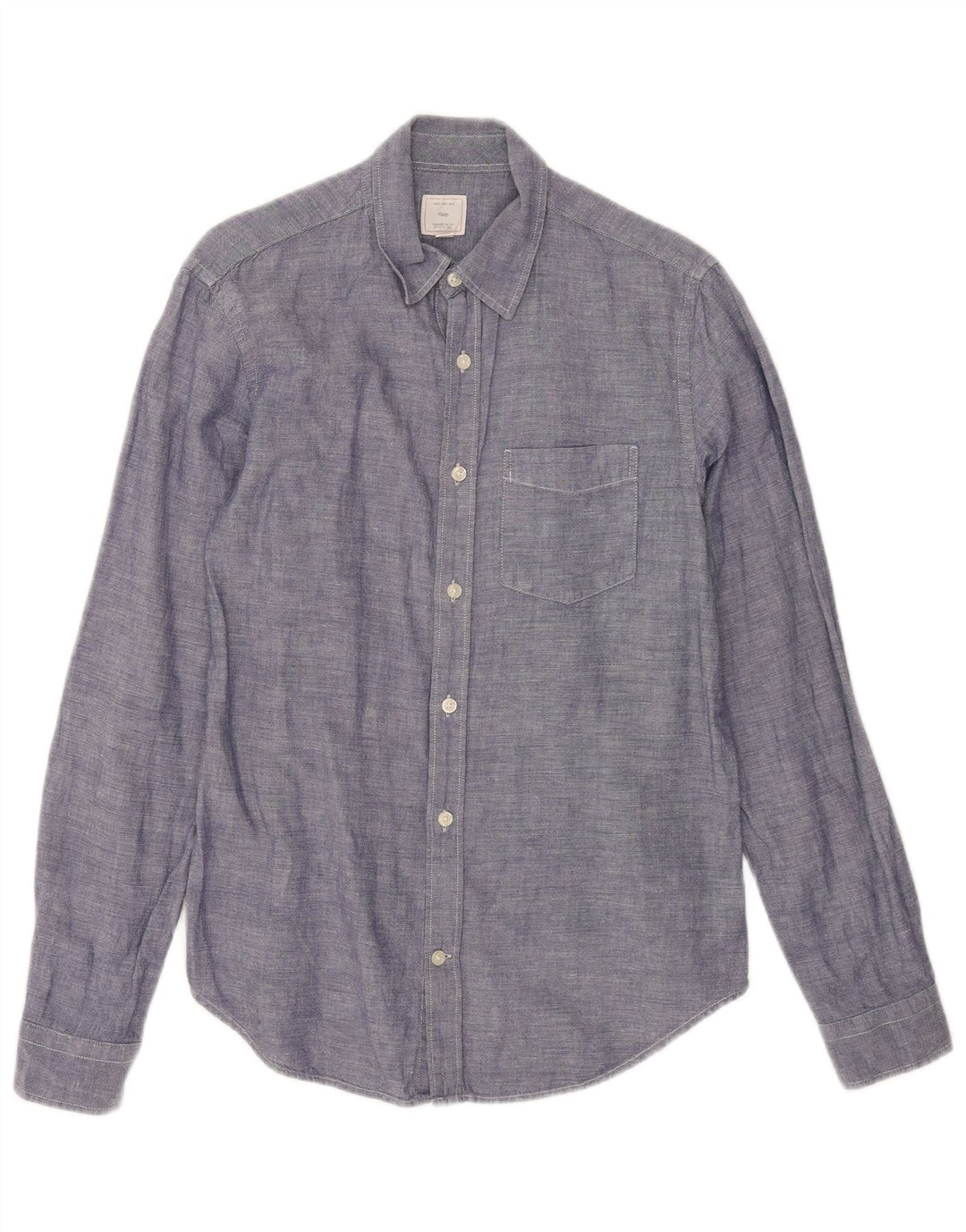 Camicia da uomo Gap Small in lino blu navy