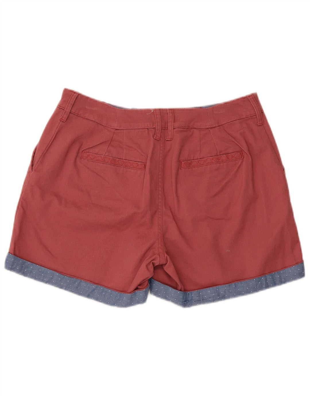 Pantaloncini chino regolari da donna White Stuff UK 10 piccoli W30 cotone rosso