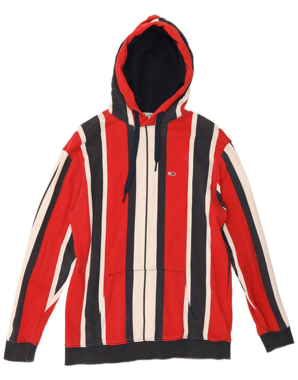Maglione con cappuccio da uomo Tommy Hilfiger in cotone a righe medio multicolore