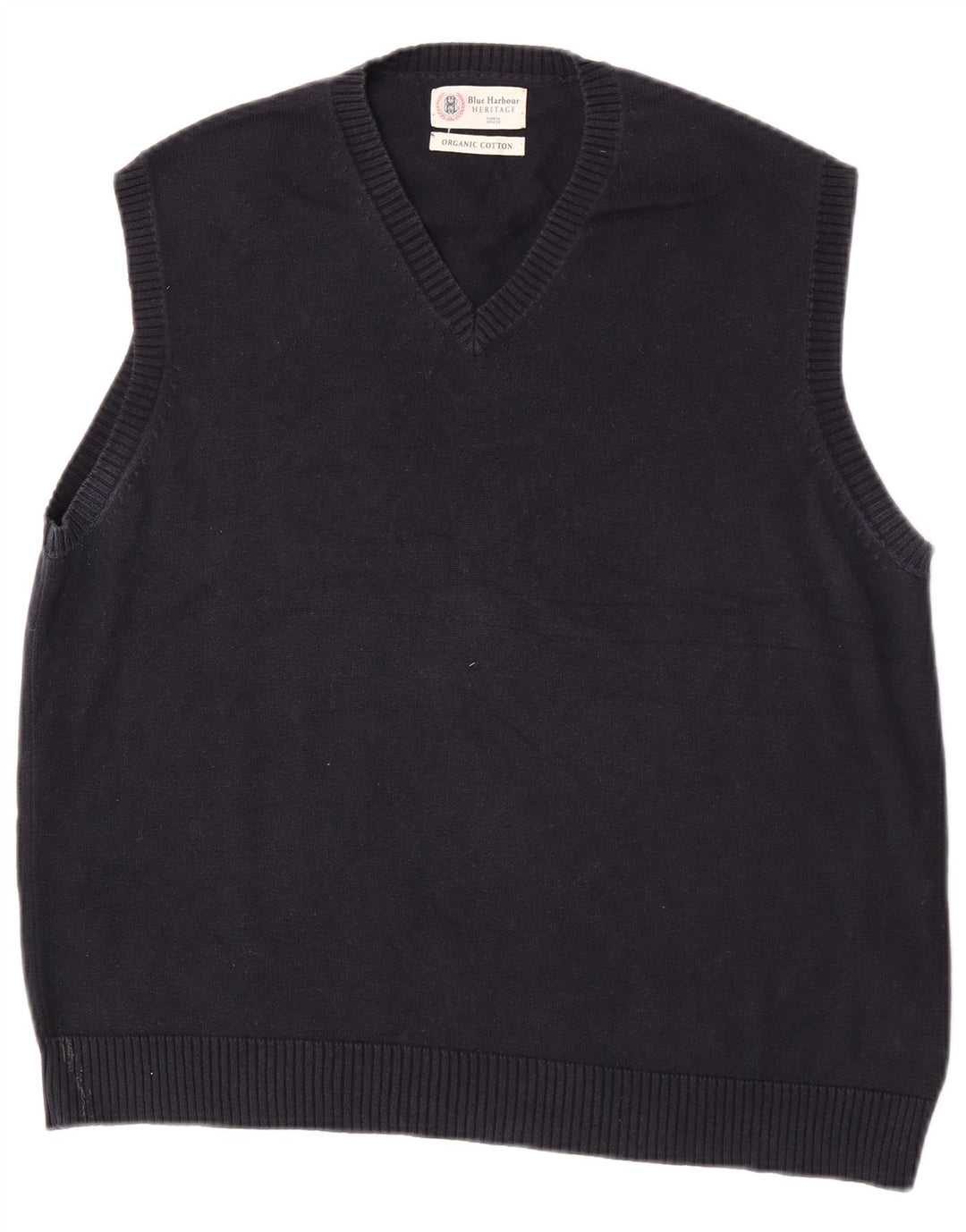 Canotta da uomo Marks & Spencer Blue Harbour Canotta grande in cotone blu navy