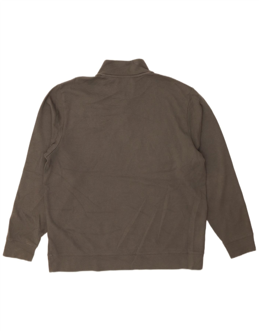 VINEYARD VINES Felpa da uomo con zip e collo maglione grande grigio