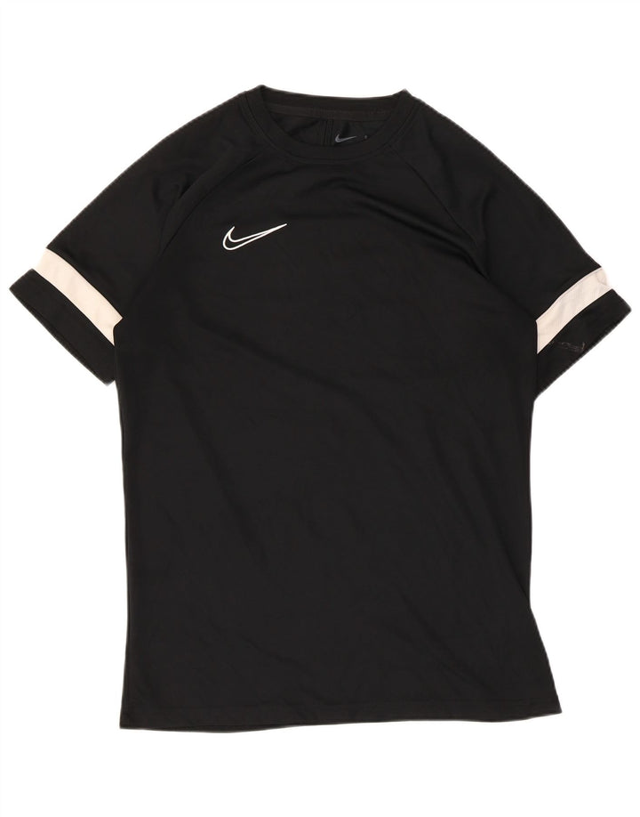 Maglietta da uomo Nike Taglia Media Nera a Righe in Poliestere Sportiva