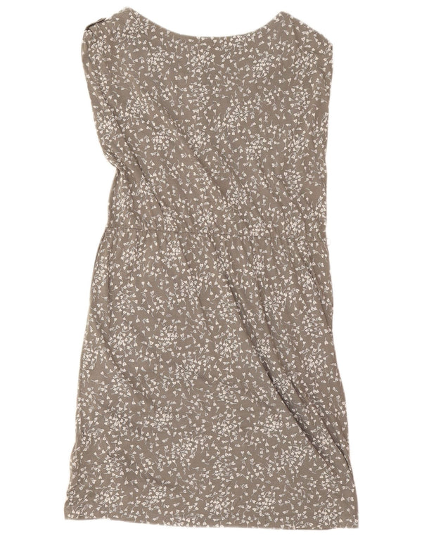 Abito tubino senza maniche da donna White Stuff UK 14 Grande floreale grigio