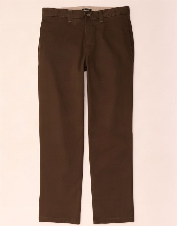 Dockers Pantaloni chino dritti da uomo W32 L31 Cotone kaki