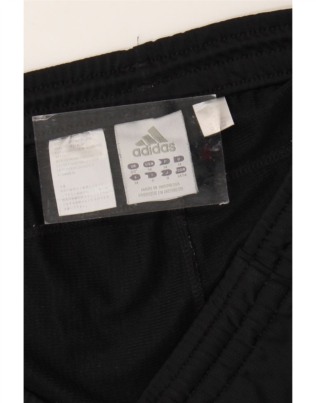 Pantaloncini sportivi da uomo ADIDAS grandi neri in poliestere