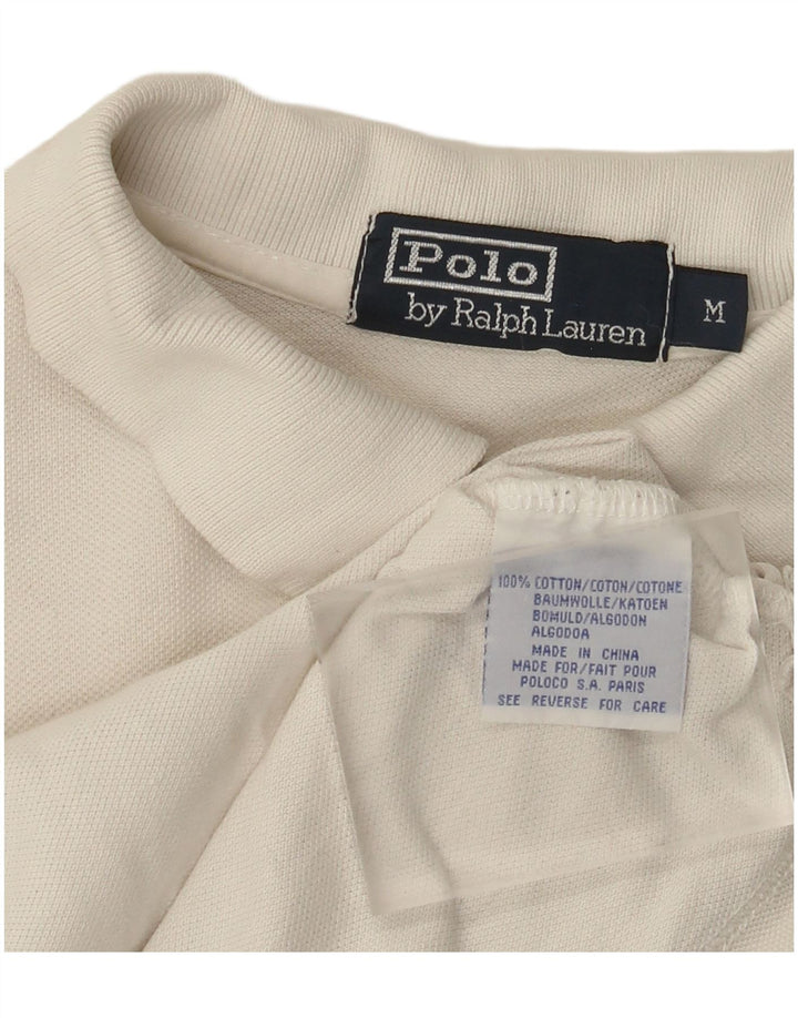 Polo Ralph Lauren da uomo in cotone bianco medio