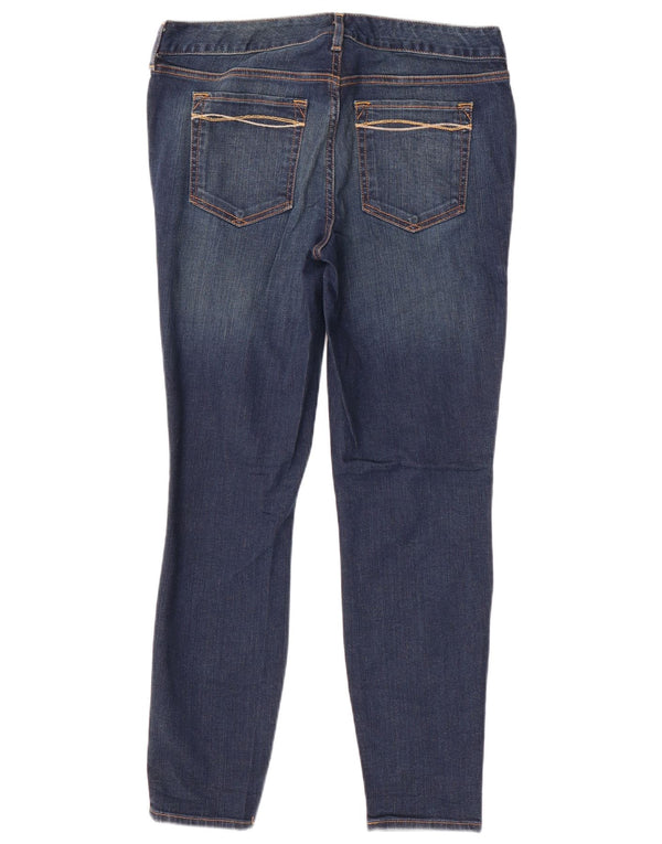 Eddie Bauer Womens Slightly Curvy Skinny Jeans US 10 Large W32 L27 Blue