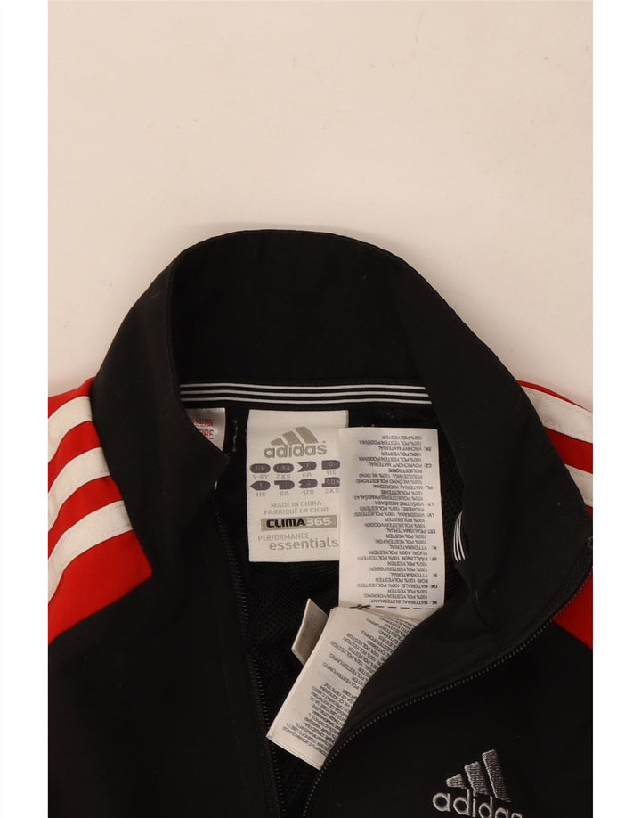 Giacca da tuta Adidas Climalite da ragazzo, 5-6 anni, colore nero