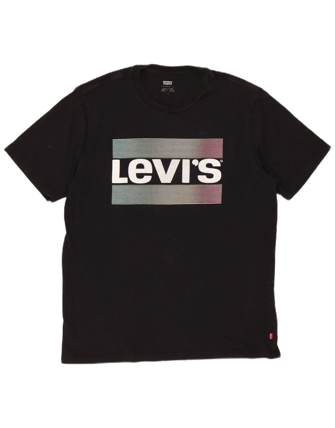 T-shirt grafica da uomo Levi's Top in cotone nero medio