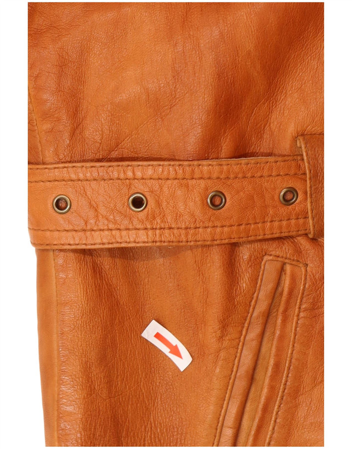 Giacca in pelle da donna Yessica UK 20 2XL Pelle marrone