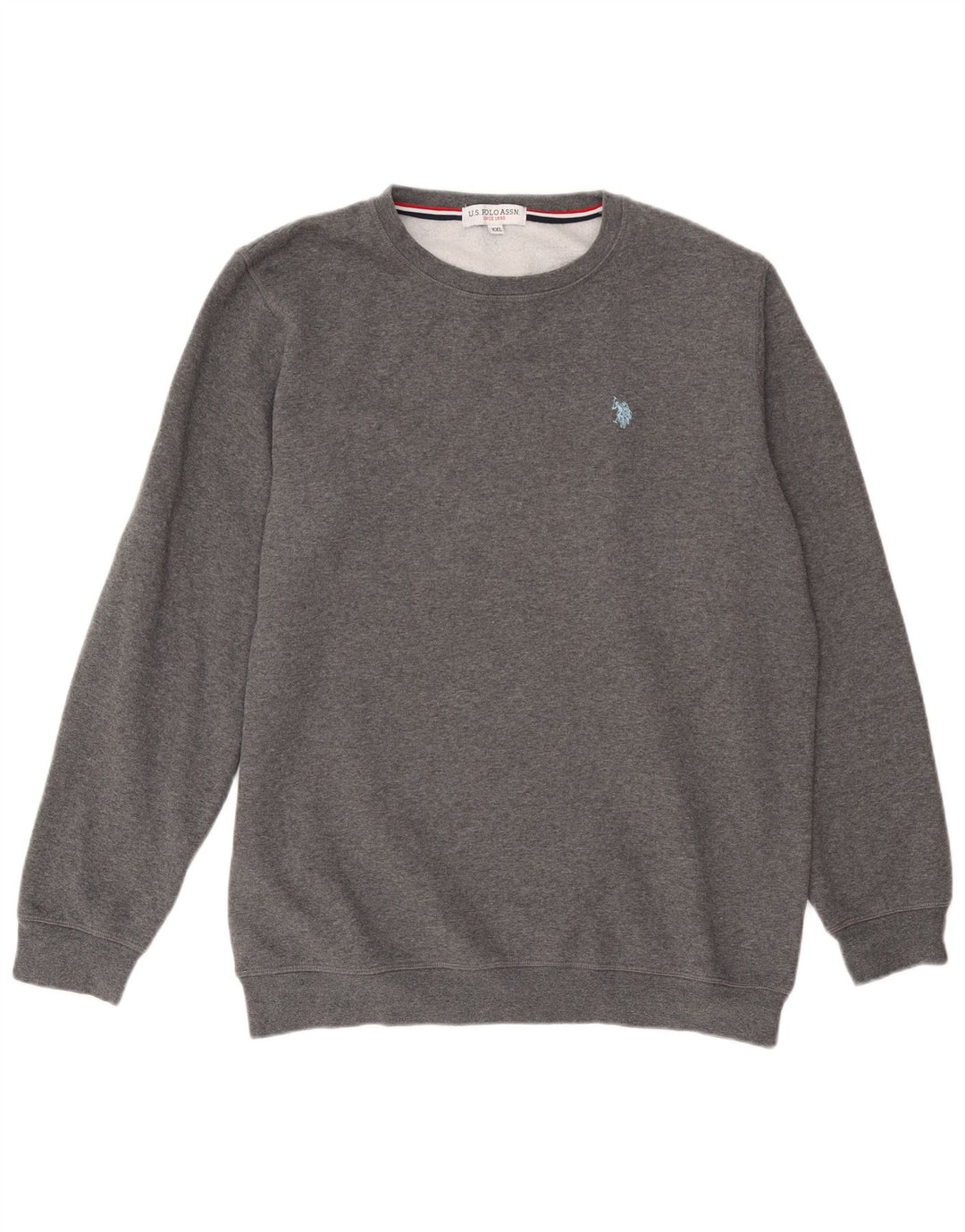 Polo Assn. Felpa da uomo maglione 2XL cotone grigio