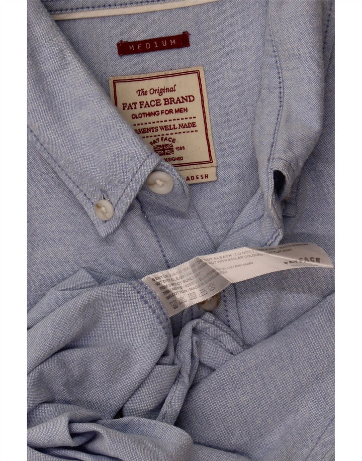 Camicia da uomo Fat Face in cotone blu medio