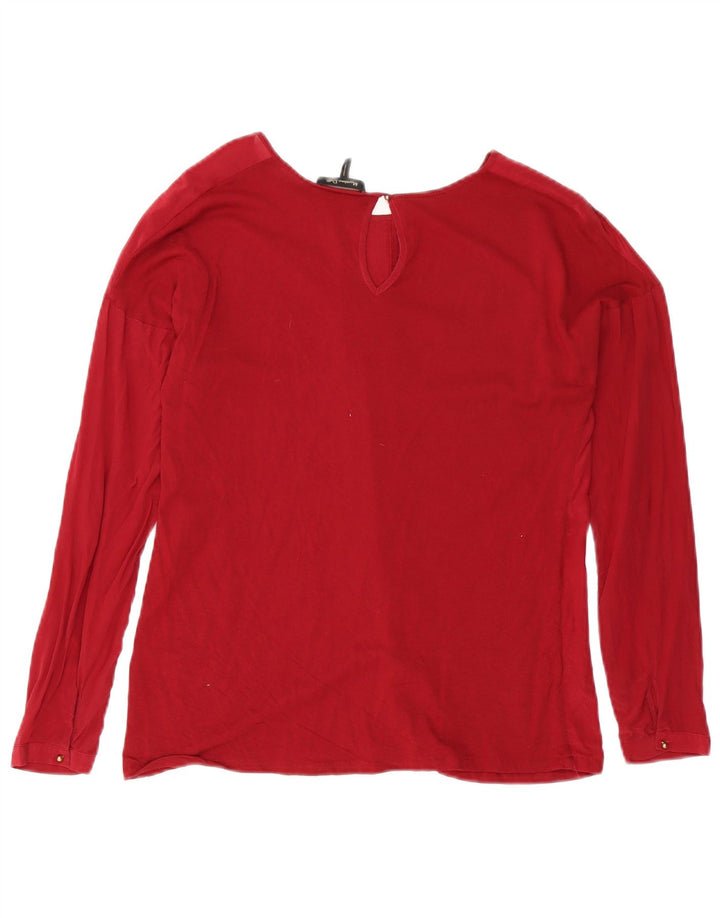 Massimo Dutti Camicetta ampia da donna, vestibilità ampia, UK 10, piccola, rossa