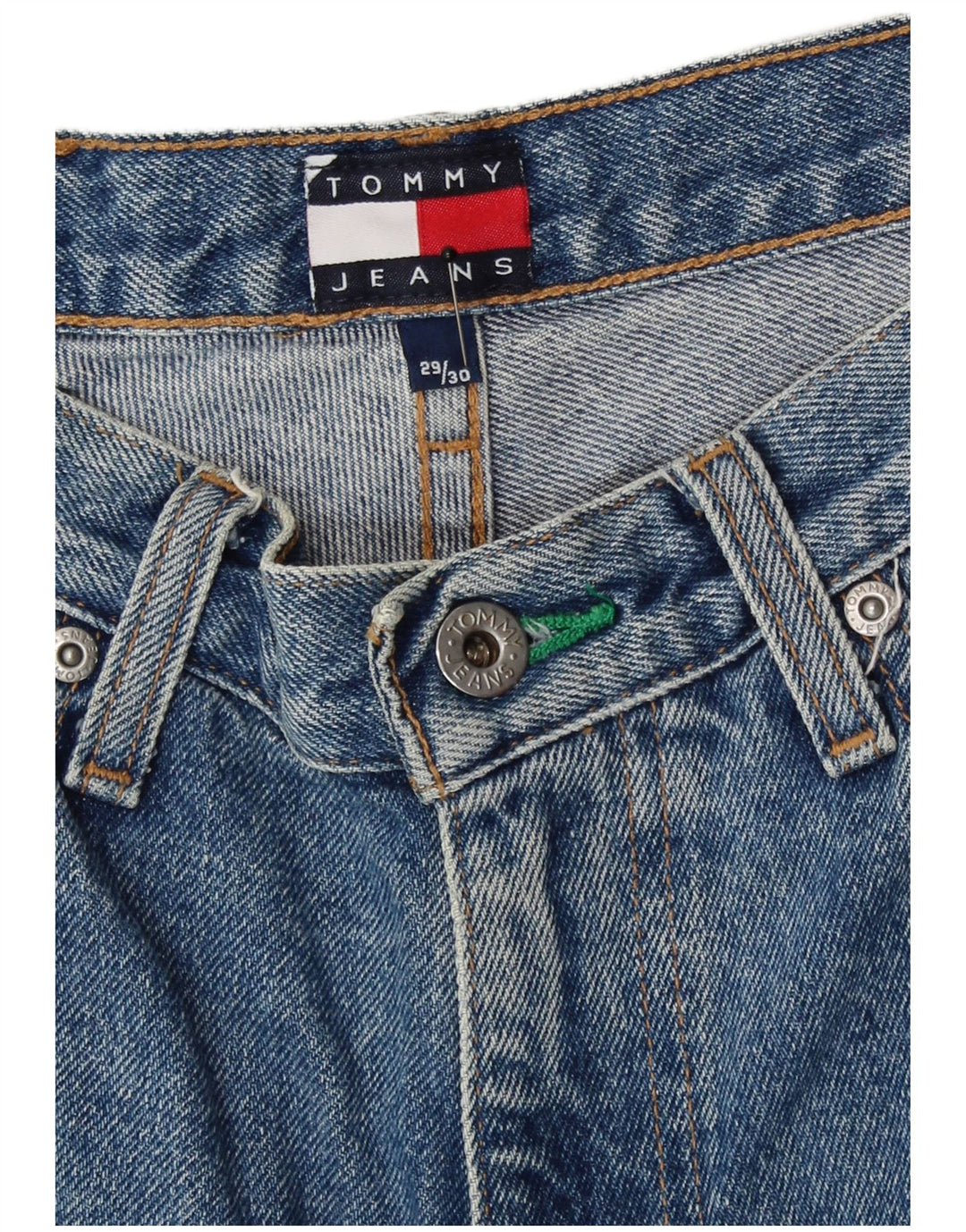 Jeans dritti da uomo Tommy Hilfiger W29 L30 cotone blu