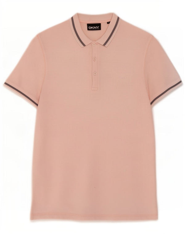 Polo da uomo Dkny in cotone rosa medio