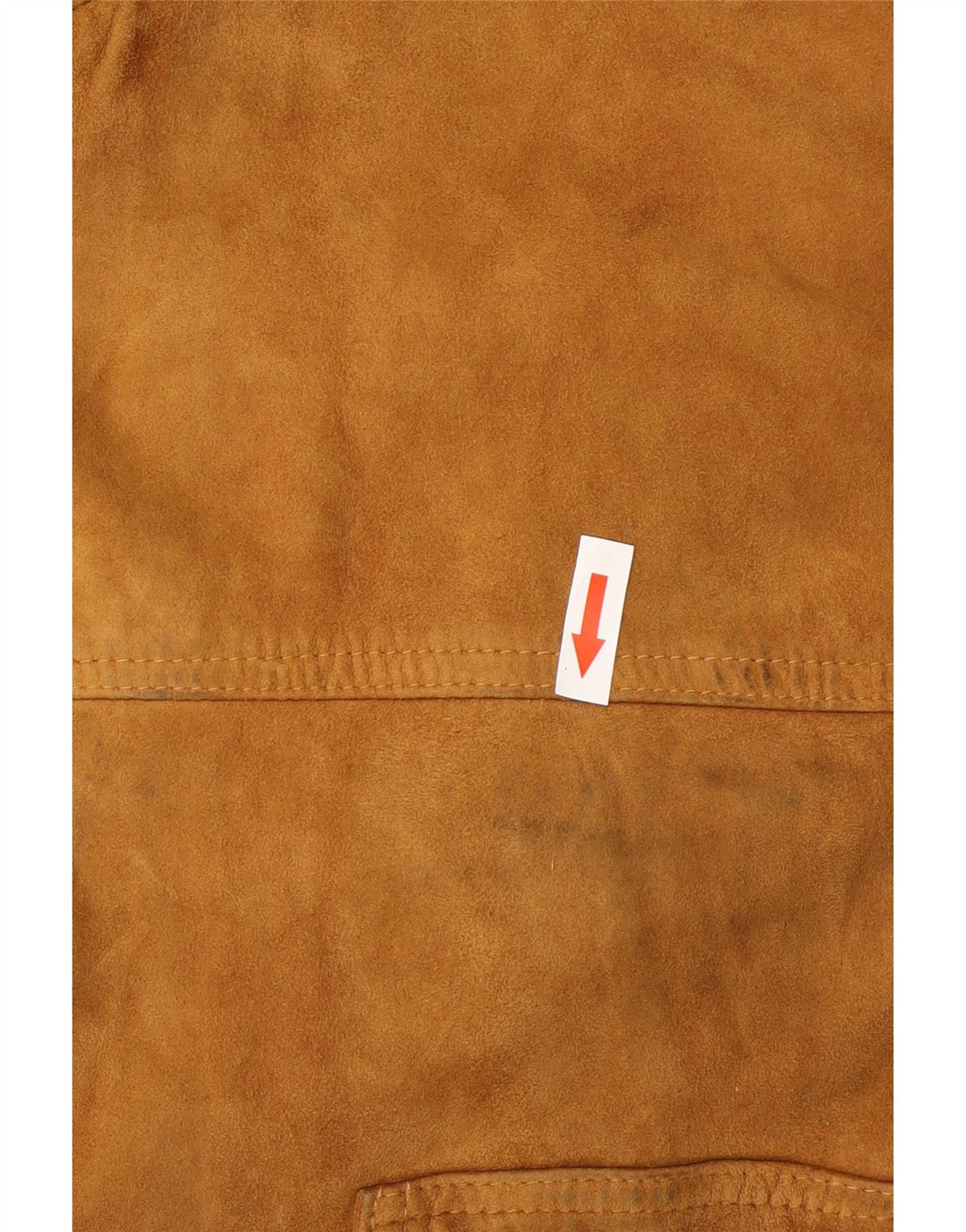 Giubbotto bomber in pelle scamosciata vintage da uomo UK 42 XL in pelle beige