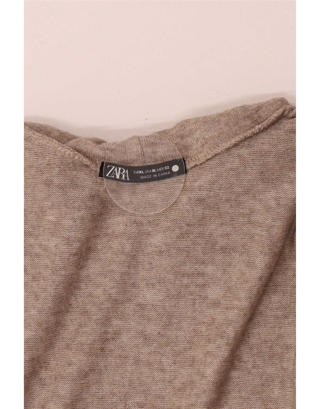 Top Zara da donna con collo alto e camicetta UK 18 XL Marrone