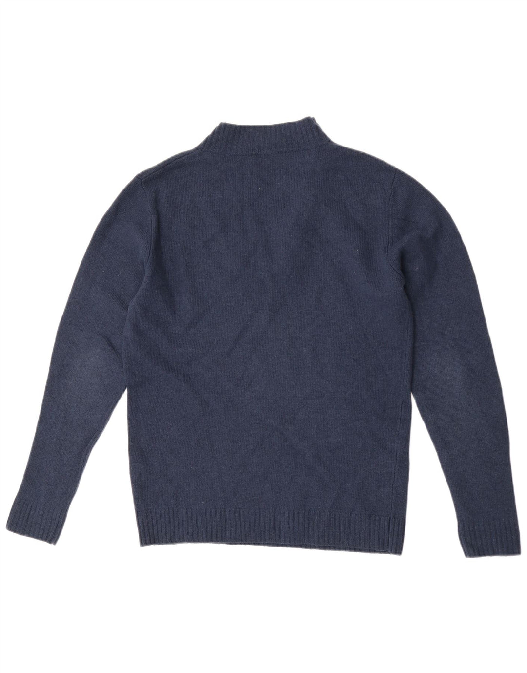 Maglione da uomo con collo a bottoni Cos in lana blu navy media