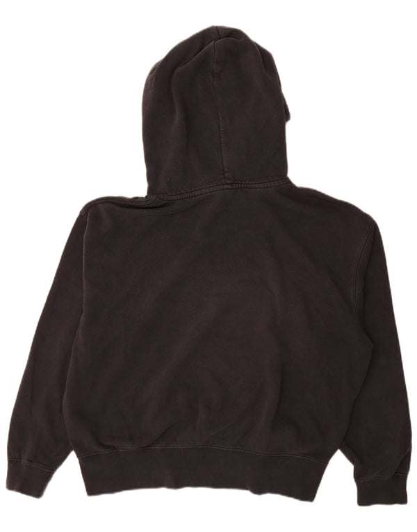 Maglia con cappuccio da donna Nike UK 16 grande cotone nero