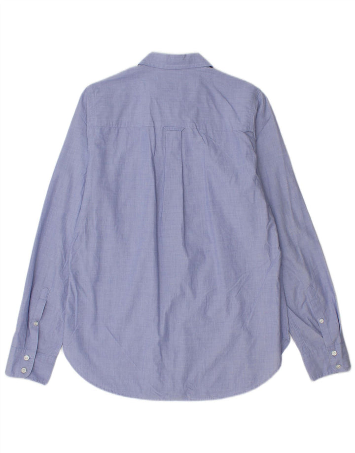 J. CREW Camicia da donna classica vestibilità classica US 4 Small in cotone blu