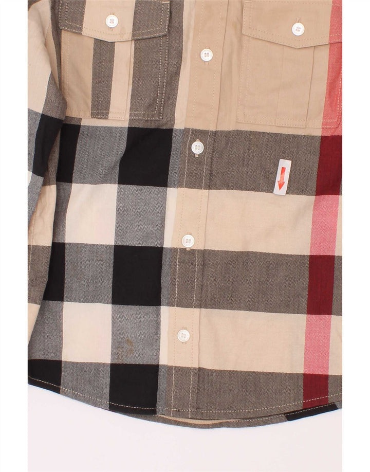 Camicia Burberry Bambino 5-6 Anni In Cotone Check Multicolore