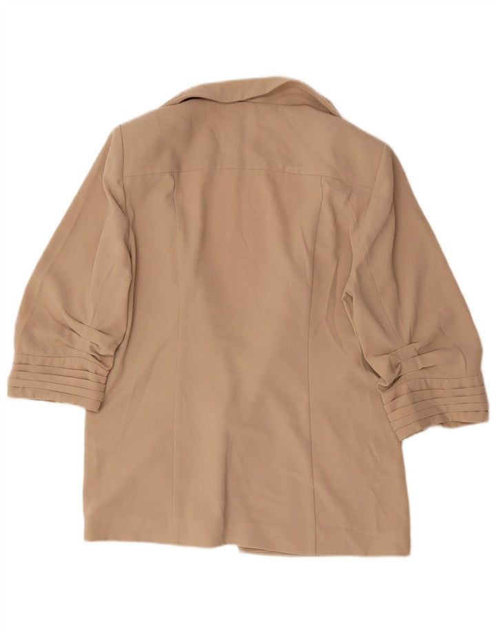 Giacca blazer con maniche a 3/4 da donna Marks & Spencer UK 12 Beige medio