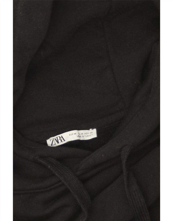 Felpa con cappuccio da uomo Zara media nera