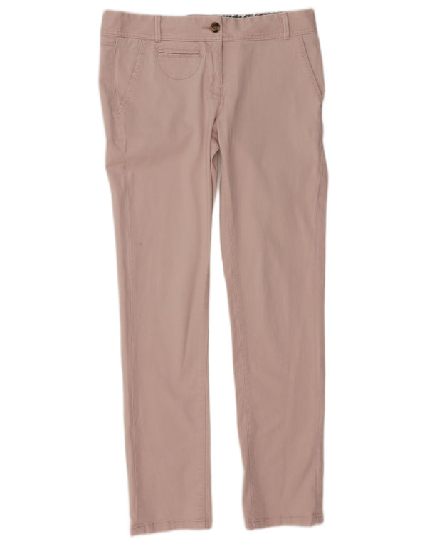 Pantaloni chino slim da donna White Stuff UK 10 Small W30 L29 Cotone rosa