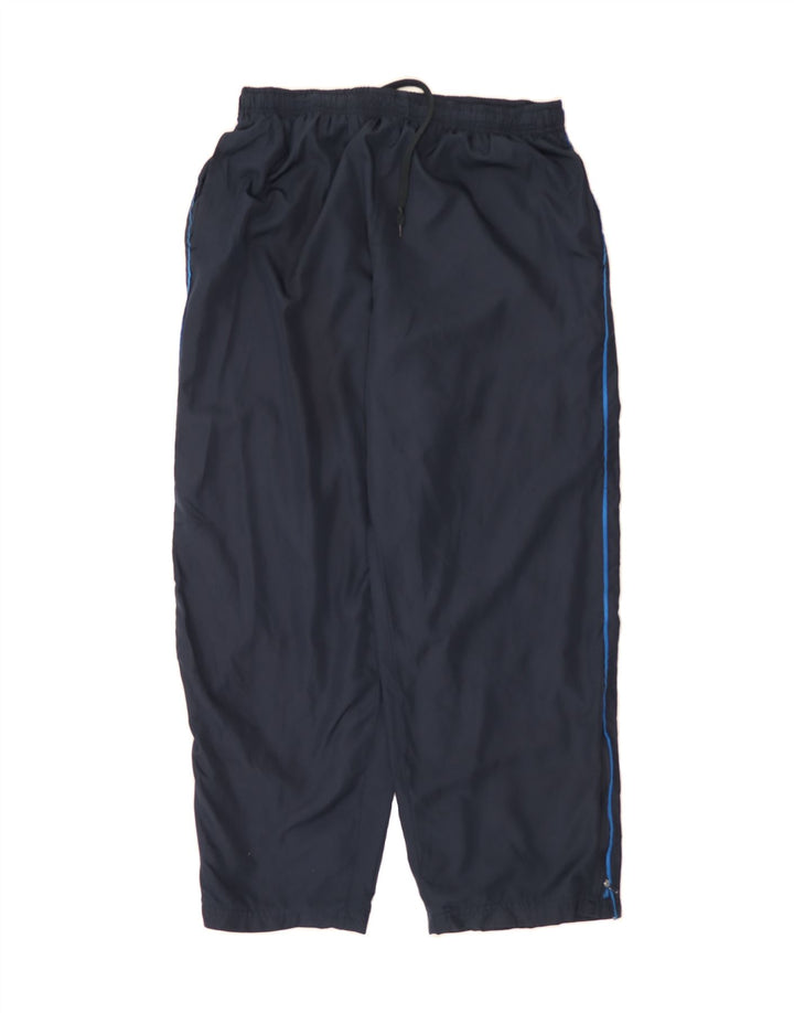 RUSSELL ATHLETIC Womens Tracksuit Trousers UK 14 Large  Navy Blue Vintage Russell Athletic and Second-Hand Russell Athletic from Messina Hembry 